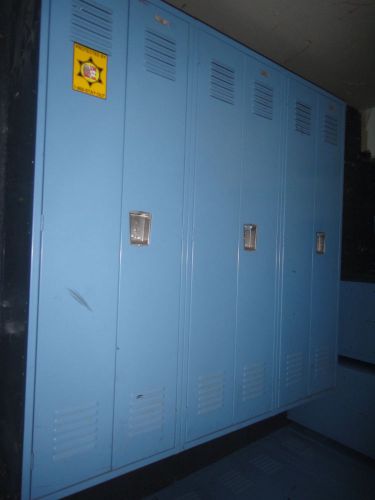 Personal personnel gym gear locker s 24&#034; x 21&#034; x 72&#034; blue 6 &#039; for sale