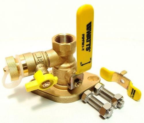 Watts 3/4&#034; PIPFM1-T Circulator Flang Ball Valve With Purge W/ 2 Bolts For Pump