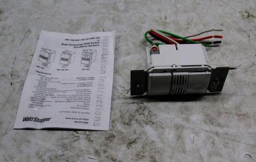 Lot of 2 watt stopper dw-100-w dual tech wall switch occupancy sensor 120/277v for sale