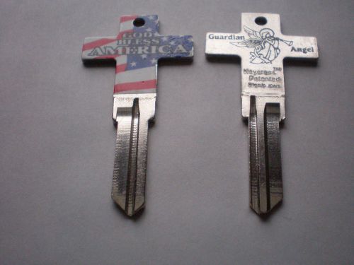 Kw1 kwikset key blanks / three painted god bless america / free shipping for sale