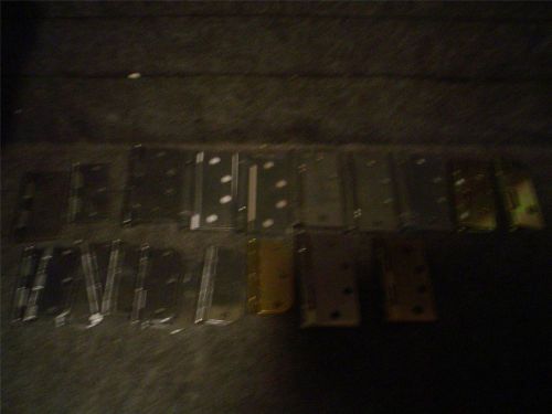 22 ct Lot of misc. hinges- many sizes