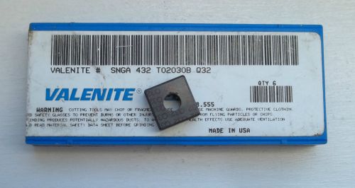 6 new valenite snga 432 t02030b q32 ceramic inserts for sale