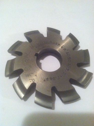USED INVOLUTE GEAR CUTTER #8 6.283P 1/2P 12-13T 7/8&#034; bore HSS Brown And Sharpe