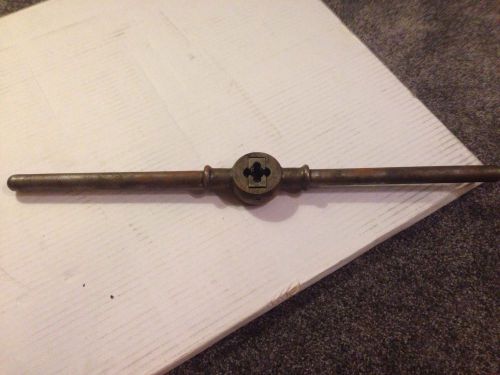 Antique machinist wells brothers little giant die tap &amp; handle 1885 vintage for sale