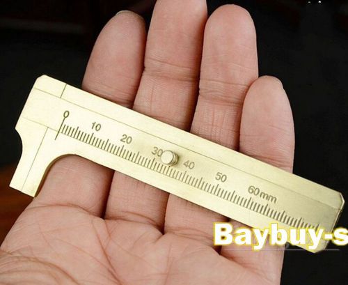 Portable Pure Copper Max Scale 80mm Vernier Caliper Brass Caliper Measuring Tool