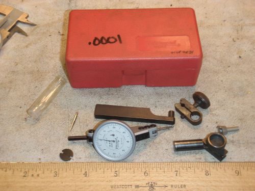 Interapid 312b-3 .0001&#034; dial test indicator 74.111372; swiss made w/ extras!!!! for sale