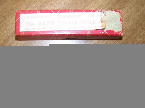 Starrett small hole gauge no. 829d in original box used range .400&#034; to .500&#034; for sale