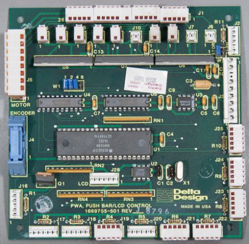 Refurbished Delta Design PN: 1669755-501 Push Bar/LCD Control Board Assembly
