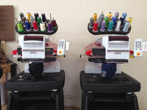 TWO (2) MELCO AMAYA EMBROIDERY MACHINES / 16 NEEDLE / 16 COLOR / WHOLE PACKAGE!