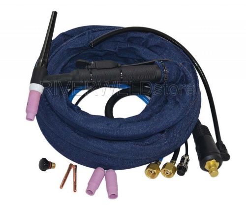 WP-18F-12&#034; 4M TIG Welding Torch Complete Water Cooled 350Amp Flexible Head Body