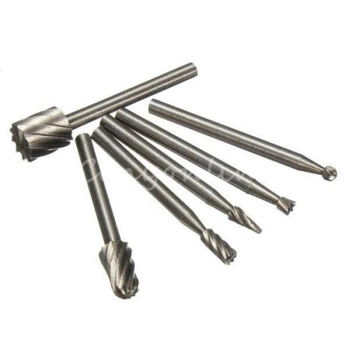 6x hss routing router grinding bits burr high speed rotary tool for dremel bosch for sale