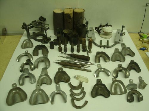 Vintage dental  tools articulators + 20 forms :gysi trubyte articulator /  snow for sale
