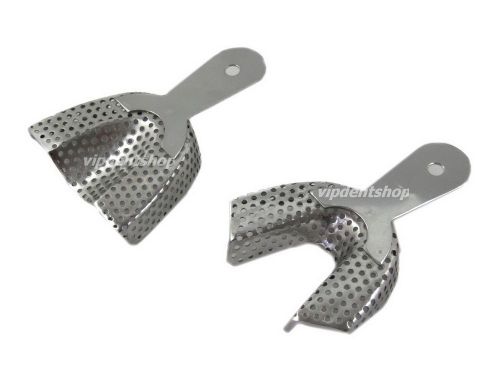 10PC New Impression Trays-Stainless For Dental U2 L2 Medium