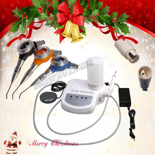 Dental ultrasonic peizo scaler fit dte satelec handpiece tips + 1pc air polisher for sale