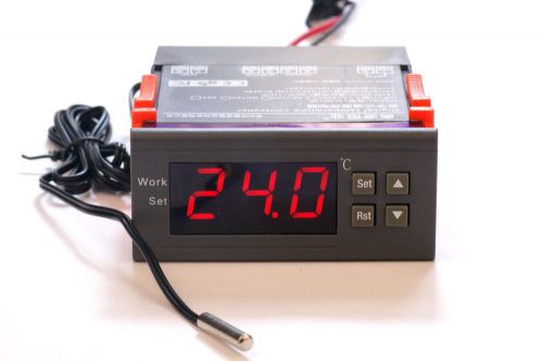 Automatic Digital Temperature Controller Regulator Thermostat 220V Switch Sensor