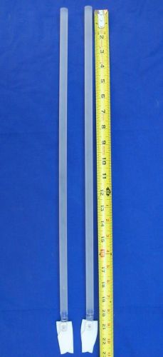Ace glass, 22&#034;, 19mm, hollow glass stirrer, stirring shaft, ptfe blades, drilled for sale