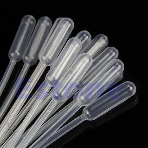 100PCS 0.5 ml Polyethylene Graduated Pipettes Dropper For Experiment Medical New