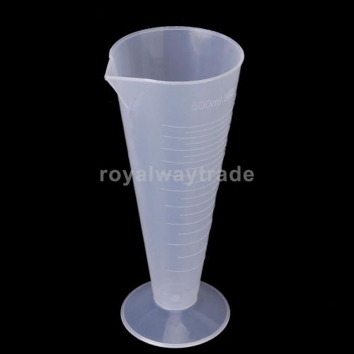 500ml plastic beaker graduated measuring cup for kitchen laboratory test for sale