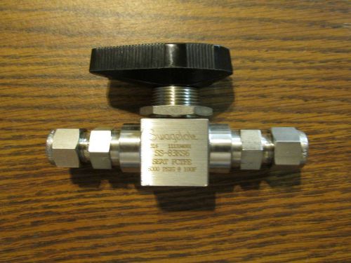 Swagelok NNB Stainless Steel High Pressure 3/8 inch Ball Valve SS-83KS6