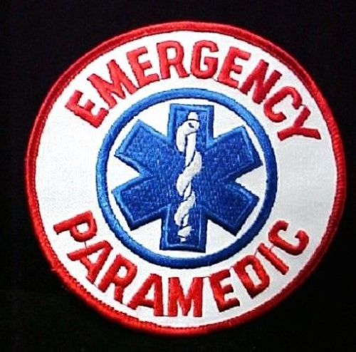 Emergency Paramedic Patch Blue Star of Life Emblem Arm Chest Official 4&#034; New