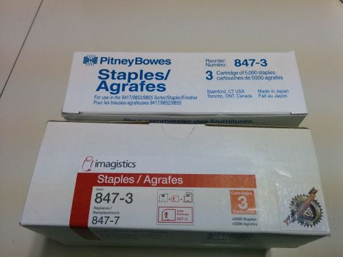 Imagistics / PitneyBowes 847-3 Staple Cartridge 3 x 5000 per box New