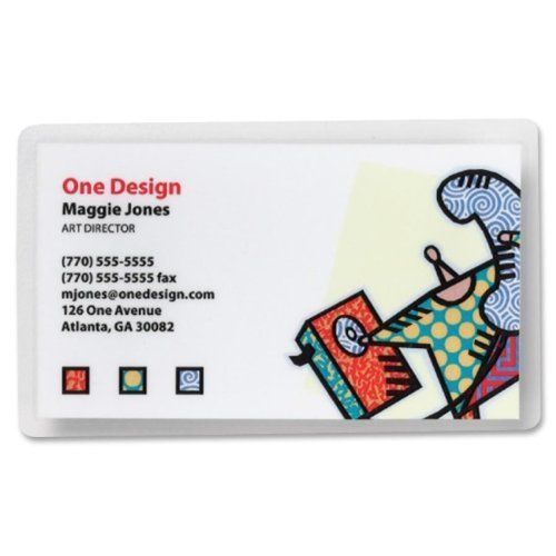 Business source business card laminating pouch - 2.25&#034; width x 3.75&#034; (bsn20861) for sale