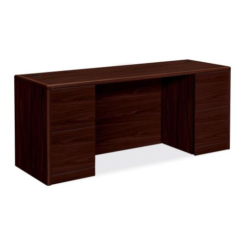 The hon company hon10741nn 10700 series mahogany laminate desking for sale