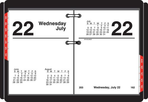 NEW AT-A-GLANCE DAILY CALENDAR REFILL - E919-50 - 2 7/8&#034; X 3 3/4&#034; - MONTHLY TABS