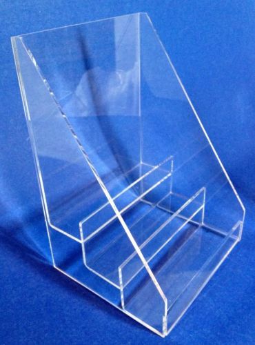 ACRYLIC DISPLAY SHELF RISER * 3 STEP CLEAR TABLE DISPLAY STAND * NEW!