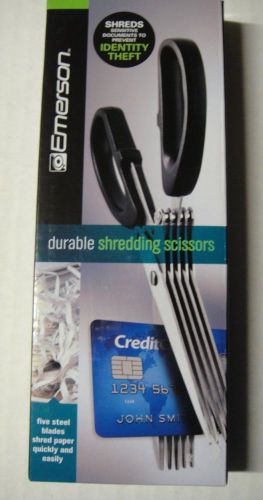 Emerson Shredding Scissors  Identity Theft Credit Cards Documents Steel Blades