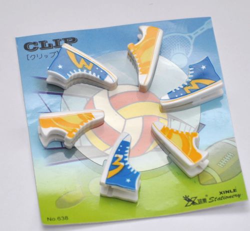 Cute and lovely Sports Shoes 6 Paper Clips BY #0307