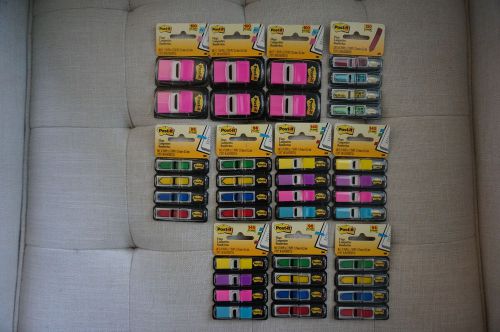 NEW! 3M Post-It Flags Lot in Assorted Colors (Qty: 1224 Flags)