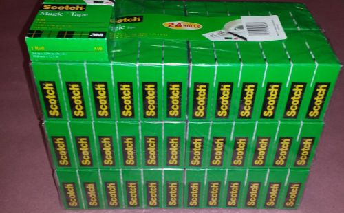 New Scotch Magic  810 Tape, 3/4&#034; x 1000&#034;, Pack Of 74 Rolls, 810K20