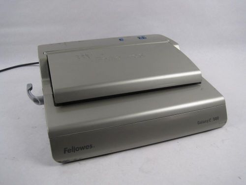 Fellowes galaxy e500 electric comb binding machine 500 sheets 25-hole punch for sale