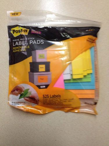 525 Post-it Labels Neon Colors in Various Sizes New MPn 2900