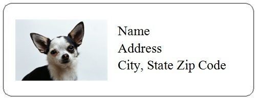 30 Personalized Cute Dog Return Address Labels Gift Favor Tags (dd85)