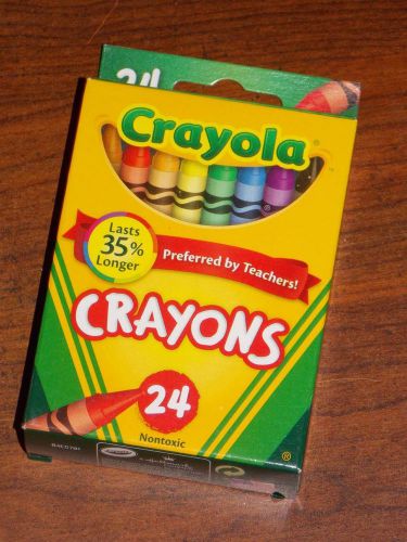 CRAYOLA crayons 24 pack NON-TOXIC - preferred by Teachers LAST 35% LONGER