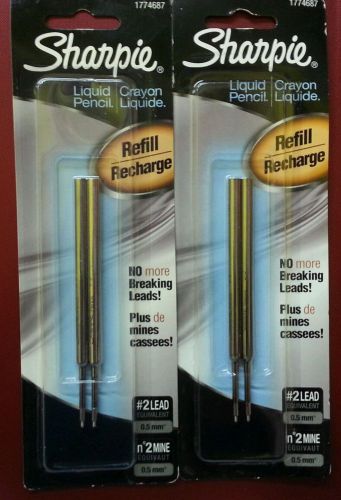 Sharpie Liquid Pencil Refills Two 2-packs (4 total refills) NIP Free Shipping