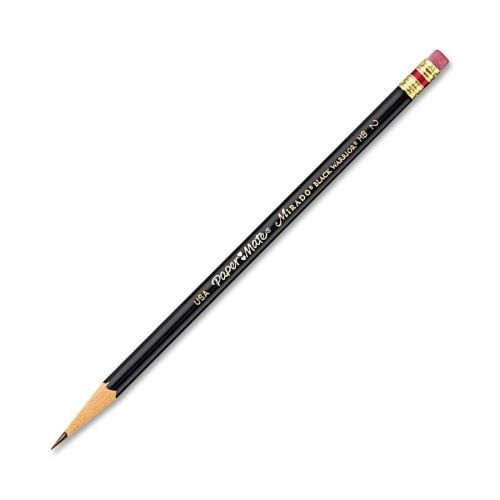 Paper Mate Mirado Classic Black Warrior Pencils with Eraser Pencil Grade: #2
