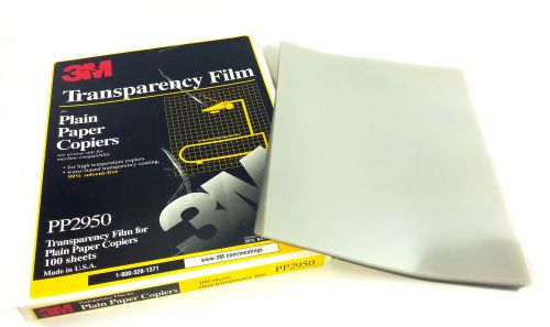 Huge Lot of (132) Sheets of Clear &#034; 3M - Model# PP2950 &#034; Transparency Film