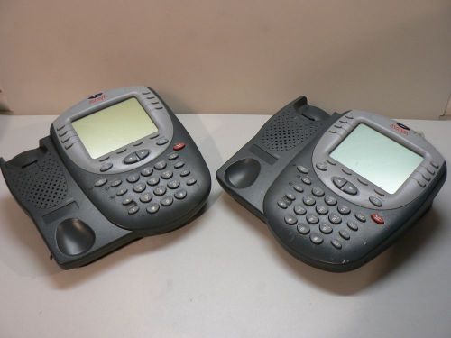 lot of 2 Avaya 2420 IP Phone w/o Handsets w/stand