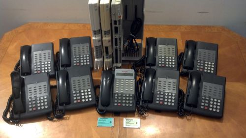 Avaya Partner ACS 6.0 Office Phone System / PBX with 9 Handsets, voicemail, bkp