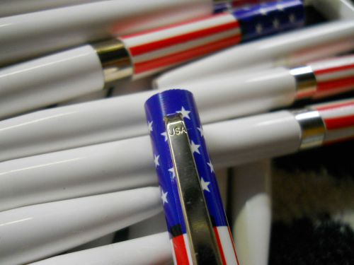 Made in USA Flag Pens, Lots of 100@ 44 cents per pen!  Get them while we got &#039;em