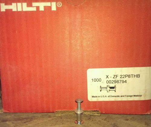 HILTI 1000  X-ZF 22P8THB 1&#034;&#034; concrete nails #00298794 For Powder Actuated Tools
