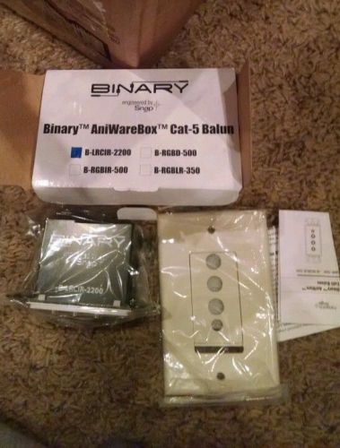 NEW BINARY B-LRCIR-2200 AniWareBox Cat-5 Balun for Composite Video  Analog Audio
