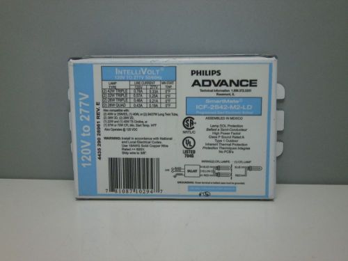 Advance icf-2s42-m2-ld smartmate cfl ballast for (2) 42w 32w or 26w triple lamps for sale