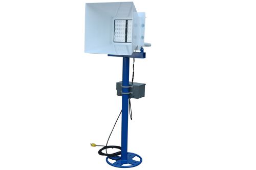 300w led security spotlight tower - hd stand - 120-277vac - 1700&#039; spotlight for sale