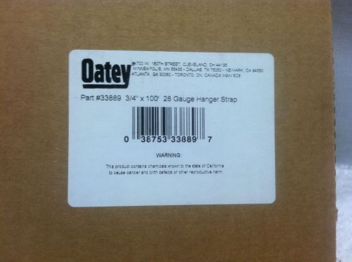 Lot Of 4 Rolls Oatey 33889 3/4&#034; X 100&#039; 28 Guage Hanger Strap