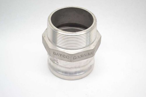 Bayco f aluminum 3in npt threaded male pipe fitting b412348 for sale