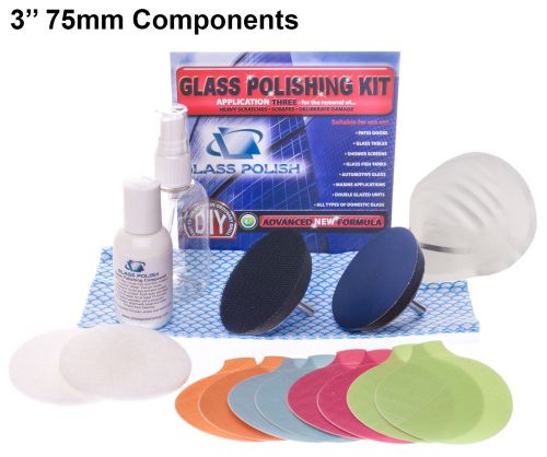 Diy glass scratch repair kit - glass scratch remover - 3m trizact system 3&#039;&#039;75mm for sale